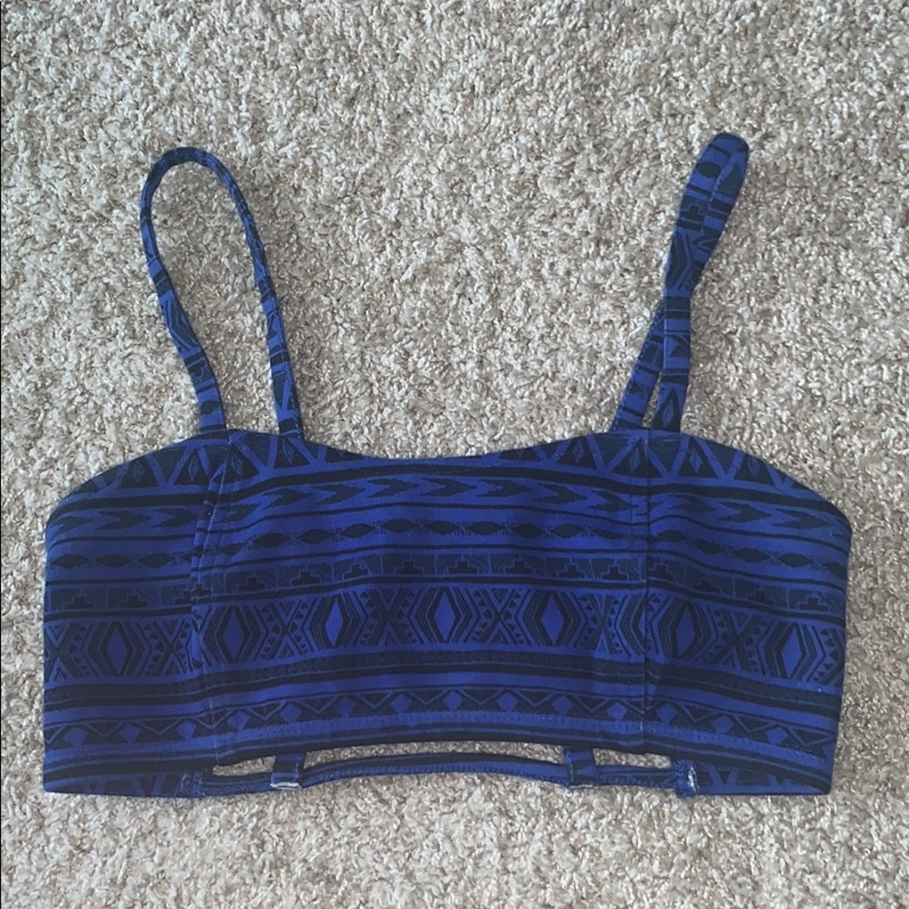 Forever 21 Tribal Cage Crop Top